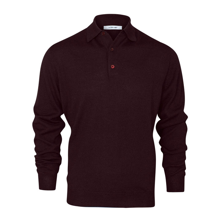 3 Button Polo – Plum