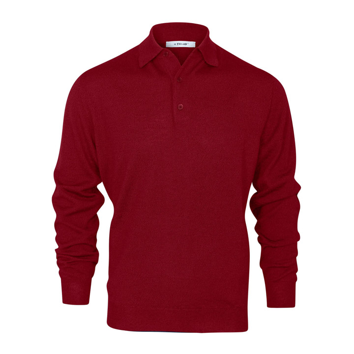 3 Button Polo – Wine