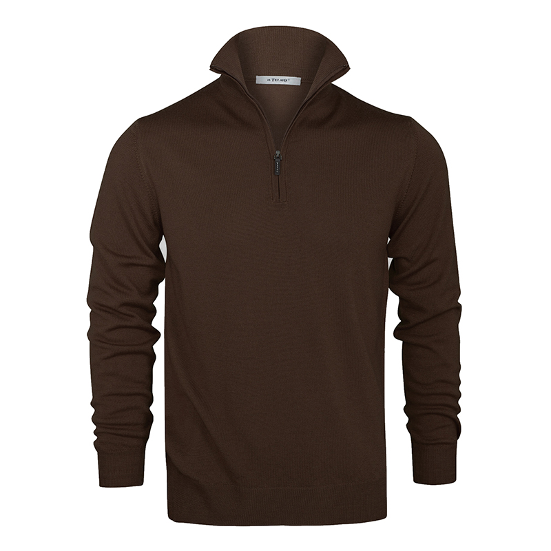 Short Zip Knit – Chocolate