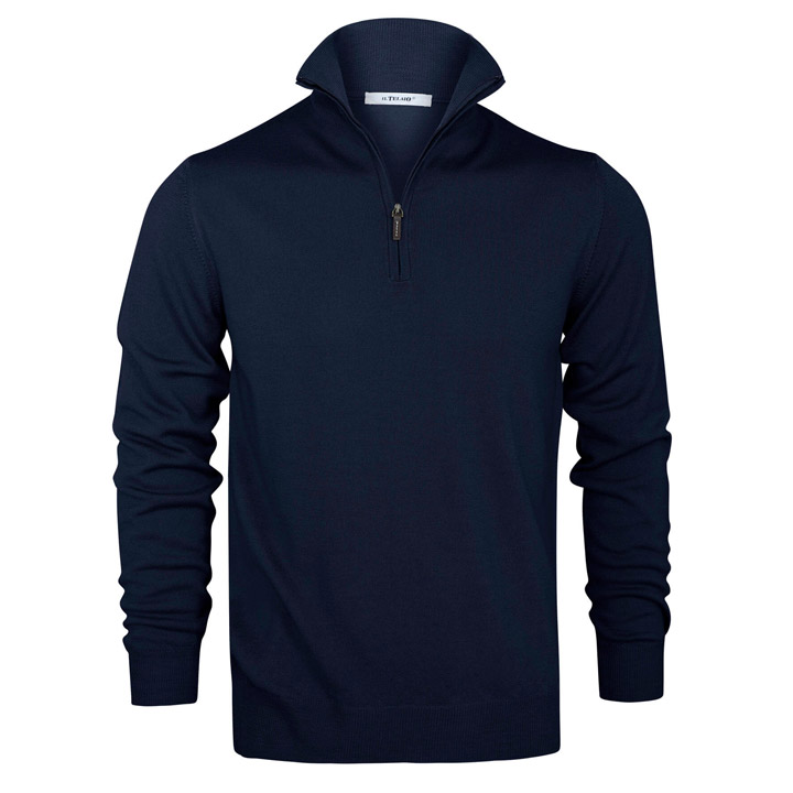 Short Zip Knit – Navy
