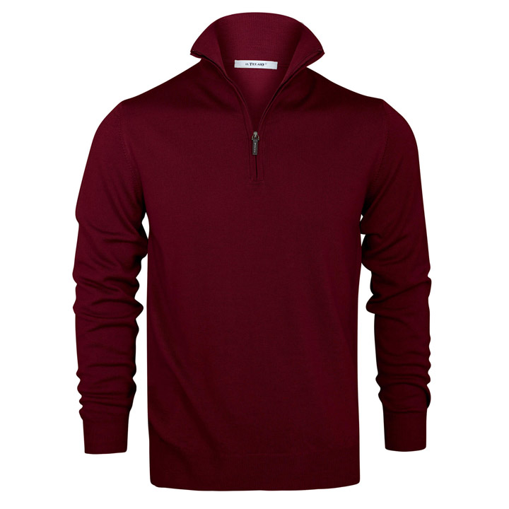 Short Zip Knit – Wine