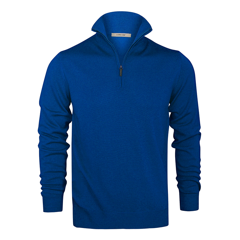 Short Zip Knit – Electric Blue