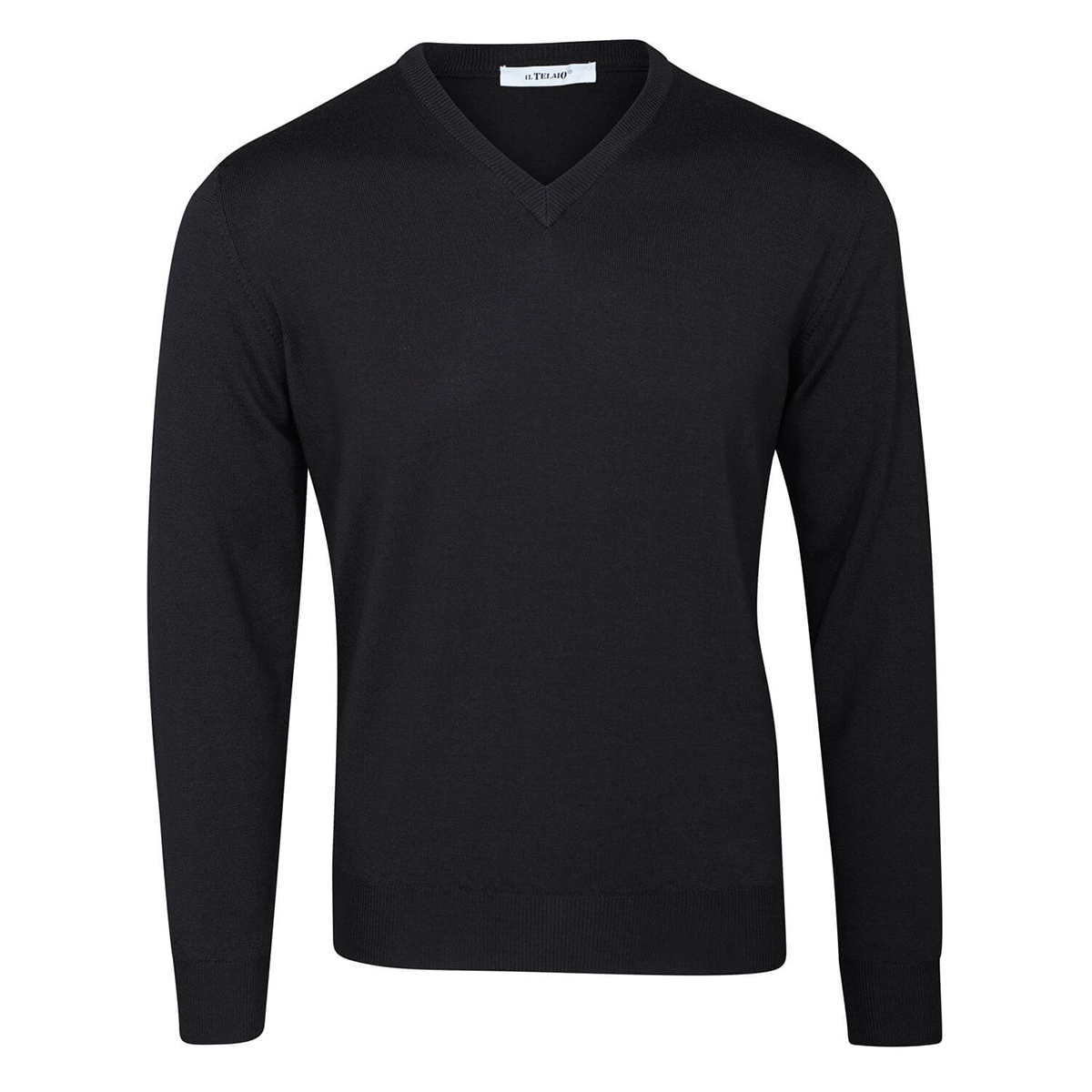 V Neck Jumper – Black