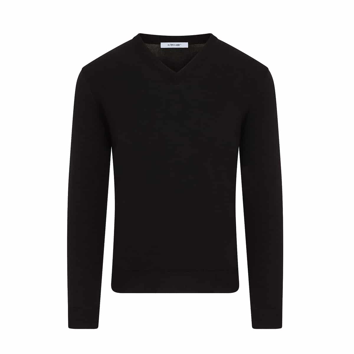 V Neck Jumper – Black