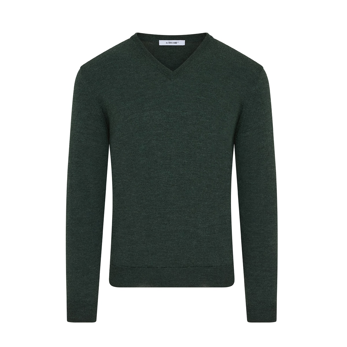 V Neck Jumper – Forest Green