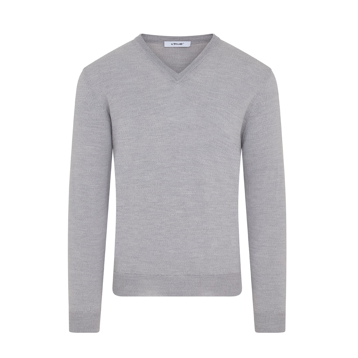 V Neck Jumper – Silver