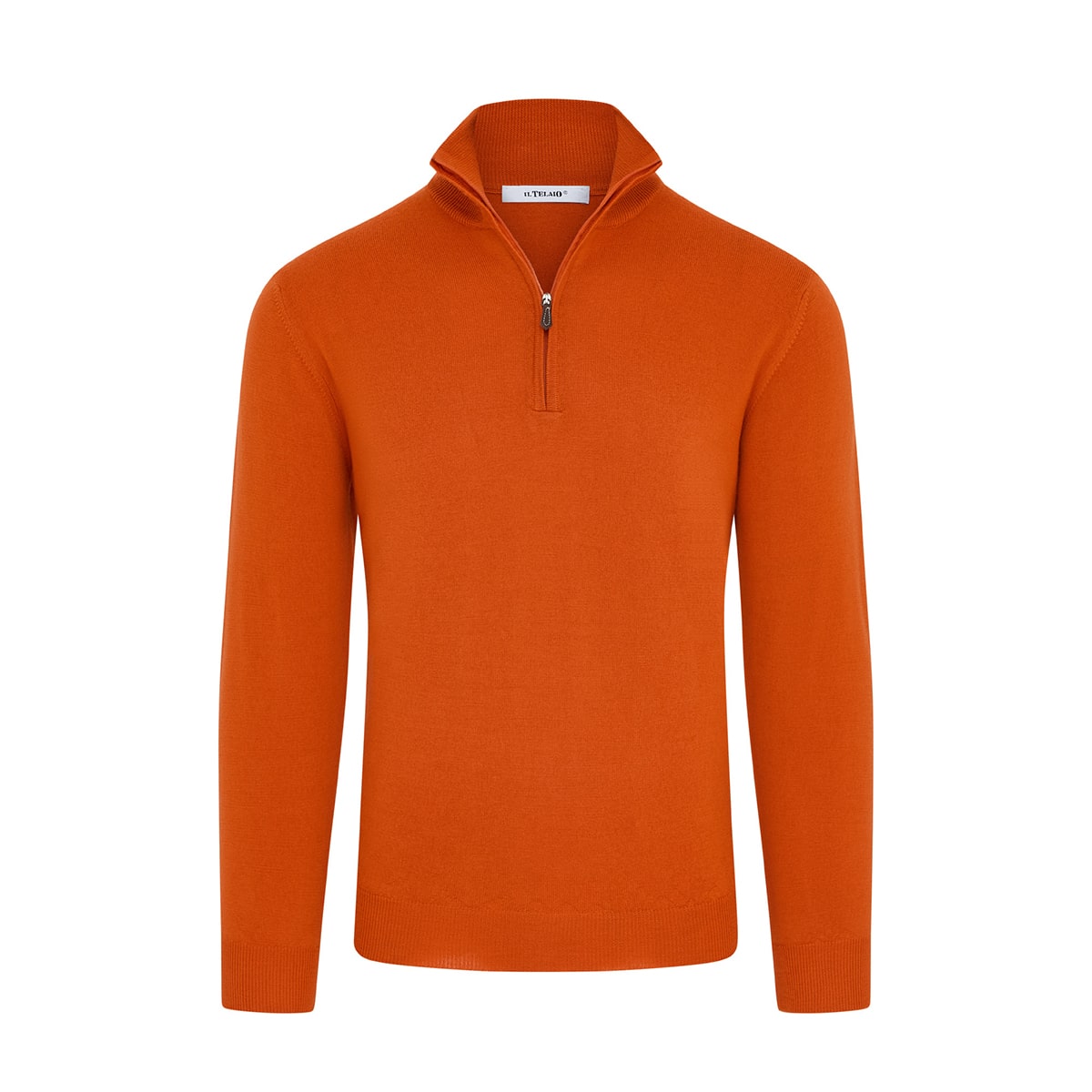 Short Zip Knit – Bright Orange